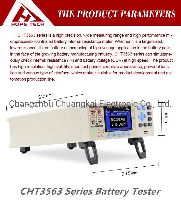 Cht3563A-24h Battery Meter Indicator Lithium Ion Battery Equipment